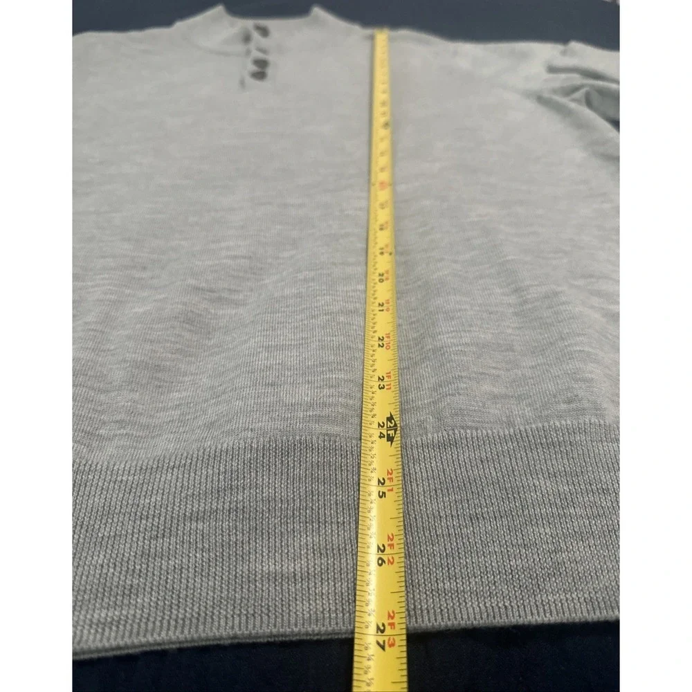 Polo‎ Golf Ralph Lauren Men Size Large Merino Wool Mockneck Sweater Gray *READ*